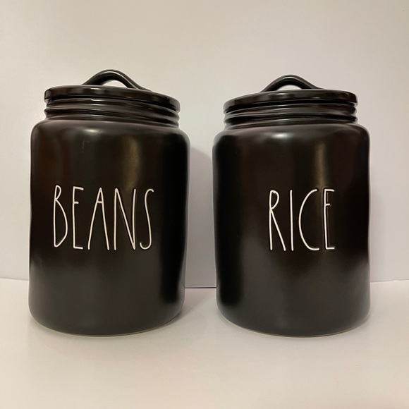 Rae Dunn Canister | Rae Dunn Easter Canister | Rae Dunn St  Rae Dunn Rice and Beans Canisters